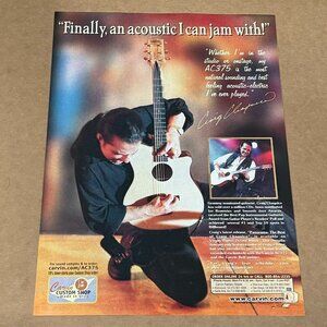 Craig Chaquico - Carvin Guitars - 2000 Print Advertisement